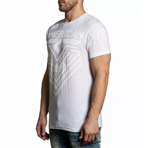 AMERICAN FIGHTER Men's T-Shirt S/S CRYSTAL RIVER - Picture 5 of 9